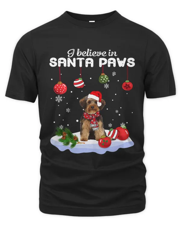 Yorkipoo Dog Santa Christmas Tree Lights Xmas Boys Dog