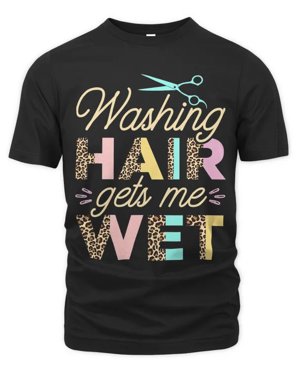 Women Hairdresser Leopard Print Washing Hair Hair Stylist