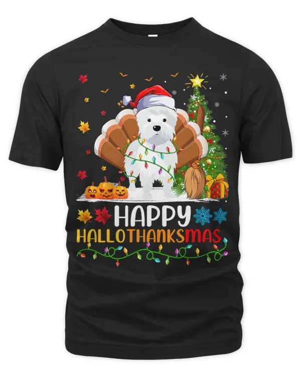 Westie Dog Lover Funny Happy Westie HelloThanksMas