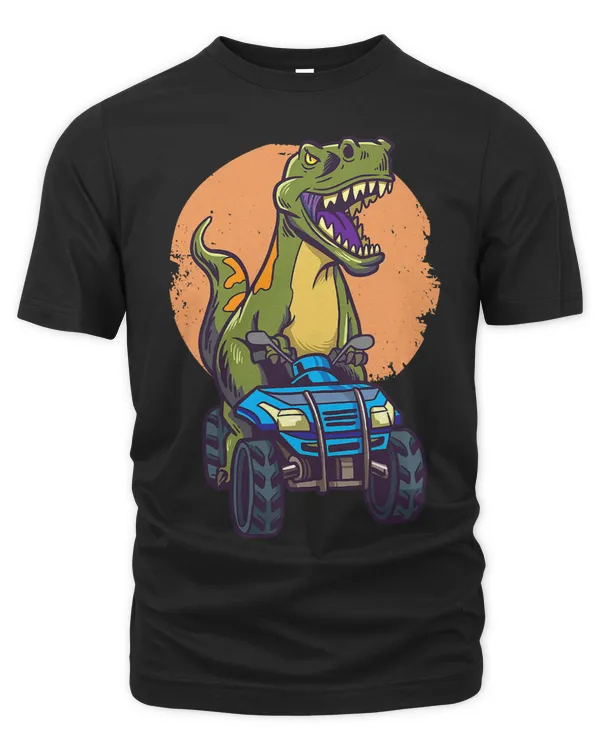 TRex Riding Quad Bike Funny Trex Dinosaur Motocross Rider