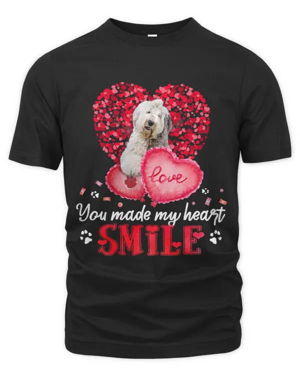 You Make My Heart Smile Old English Sheepdog With Heart