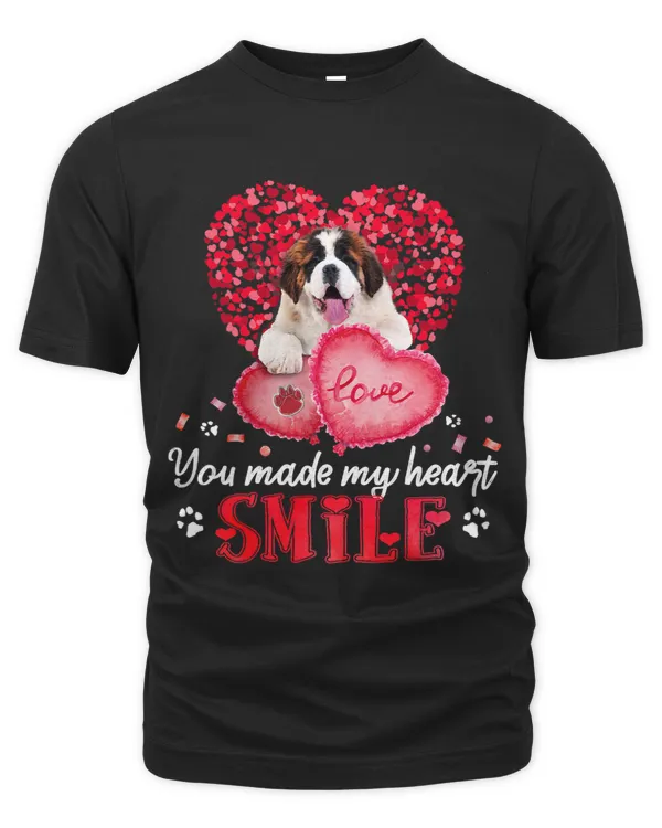 You Make My Heart Smile Saint Bernard With Heart