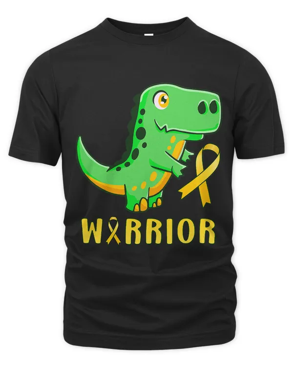 Warrior Trex Dinosaur Childhood Cancer Awareness ribbon