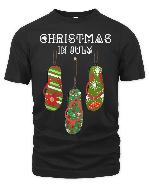 Christmas In July Ugly Christmas Summer Flip Flops