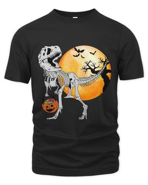 Funny Halloween Dinosaur TRex Skeleton Scary Boys Kid Teens