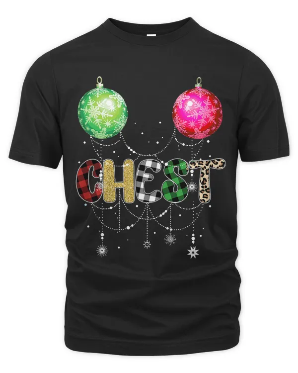 Funny Christmas Matching Couples Shirt Chest Nuts Ornaments
