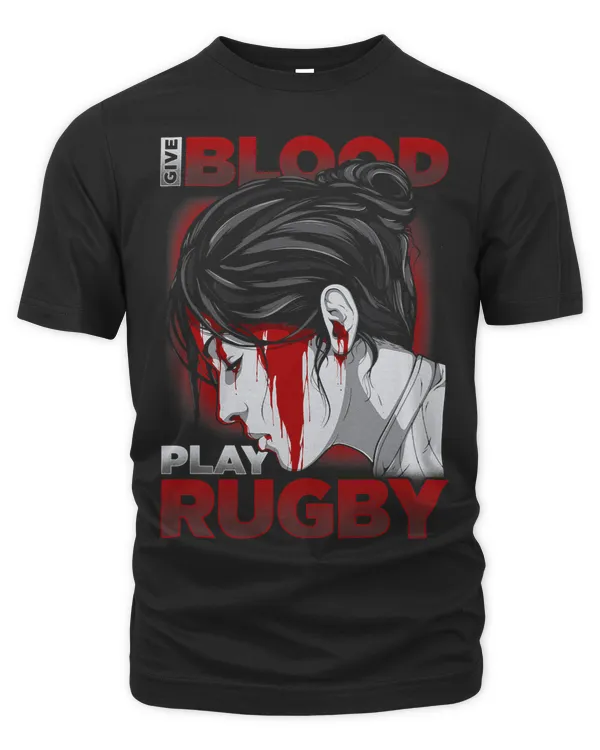 Funny Feminist Rugby Shirt For Women Give Blood Womens Rugby