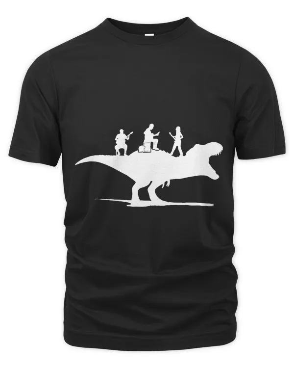 Cute T Rex Dinosaur Boys Guitarist Trex Dino Guitar Player