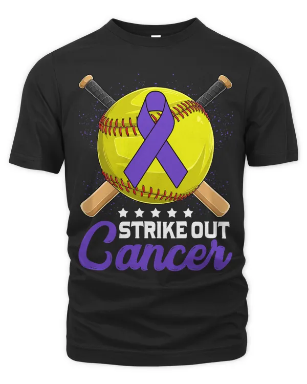 Strike Out Pancreatic Cancer Awareness Month Purple Ribbon 1