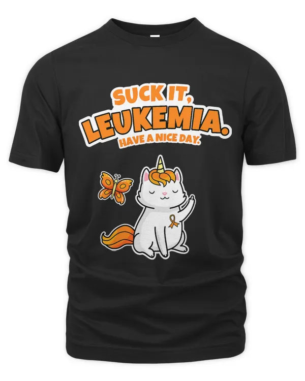 Suck It Leukemia Unicorn Cat Butterfly