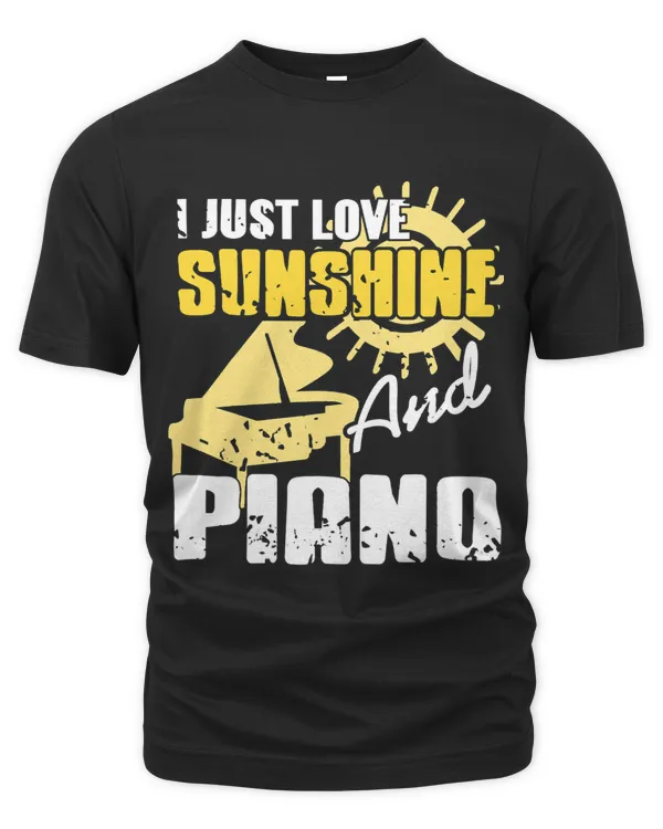 I Just Love Sunshine Piano Retro Pianist Designs Present