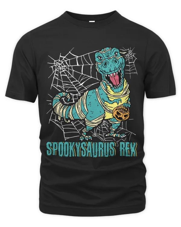 Halloween Spider Web Spookysaurus Rex Dinosaur Kids