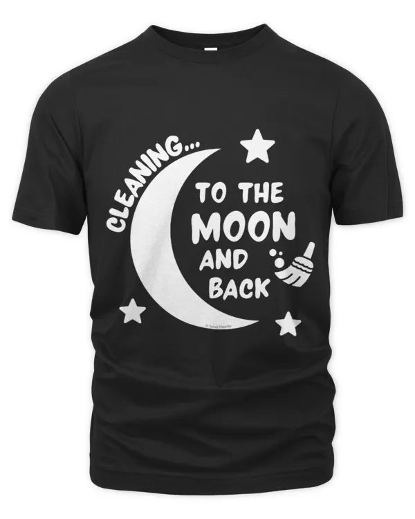 Cleaning to the Moon Retro Cleaning Lady Gift Housekeeper