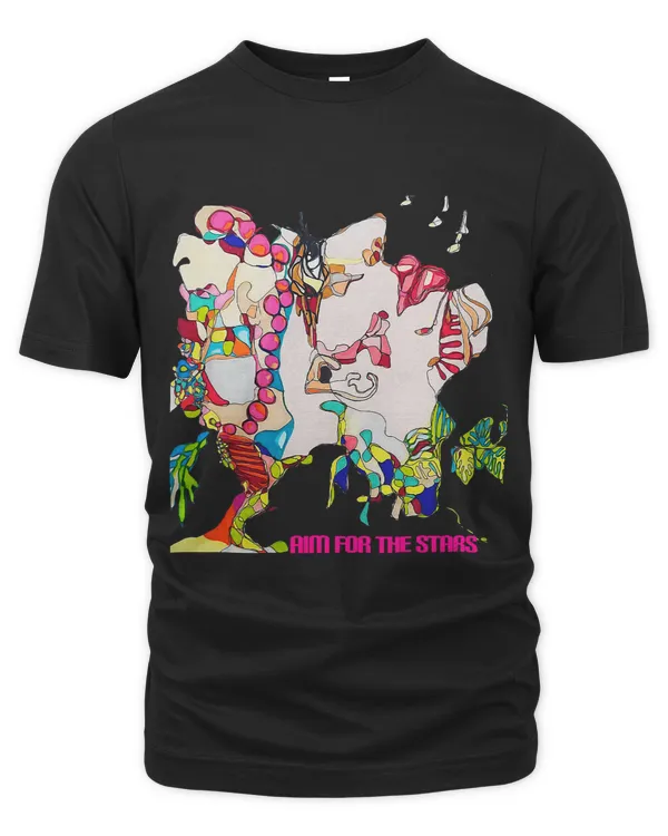Aim for The Stars Abstract Art Tee with Positive Vibes