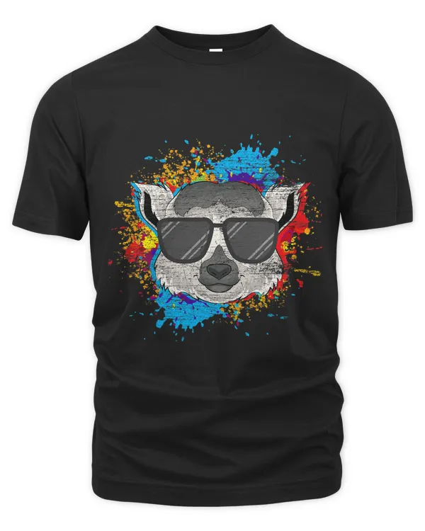 Cool Sunglasses Sifakas Zoo Animal Monkey Colorful Lemur