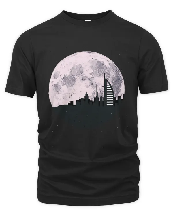 Dubai city moon