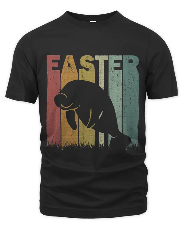 Easter Day Manatee Retro Graphic Funny Easter Costume