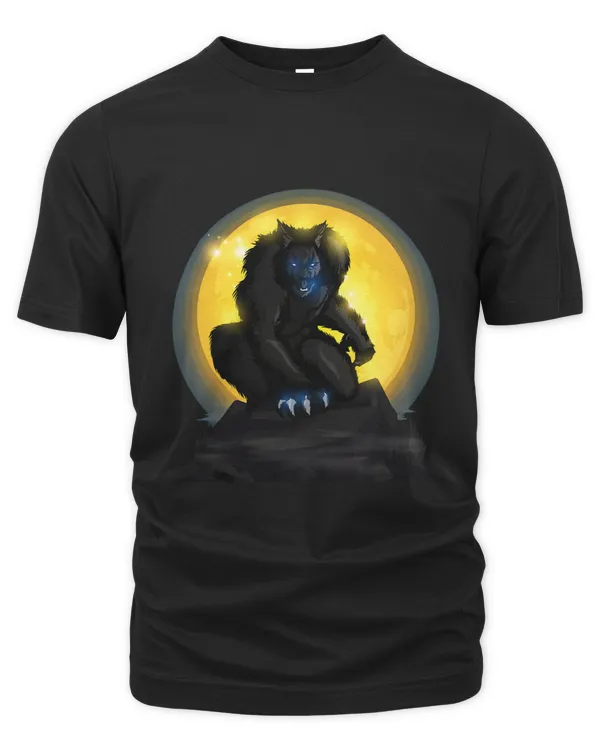 Full Moon Halloween Werewolf