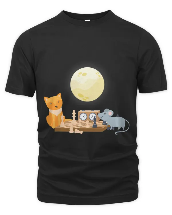Cat Rat Animals Playing Game Checkmate Chessboard Chess