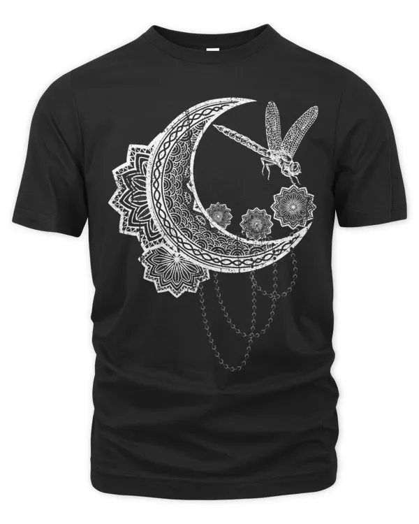 Celestial Body Dragonfly Insect Luna Stargazer Crescent Moon