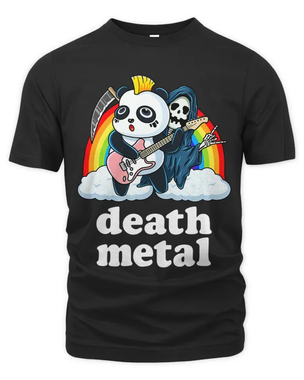 Death Metal Rainbow Guitar Heavy Metal Punk Rocker Panda