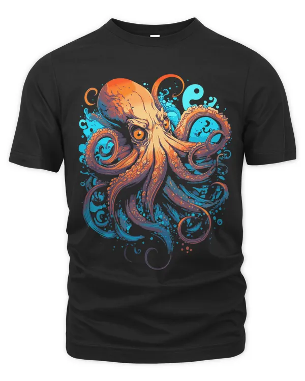 Beautiful Octopus Ocean Animal Lover Artistic Graphic