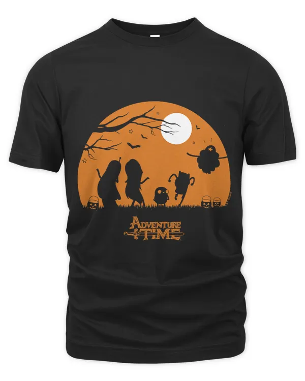 Adventure Time Halloween Group Moon Silhouette
