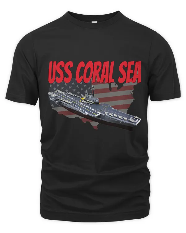 Aircraft Carrier USS Coral Sea CVA43 for Grandpa Dad Son