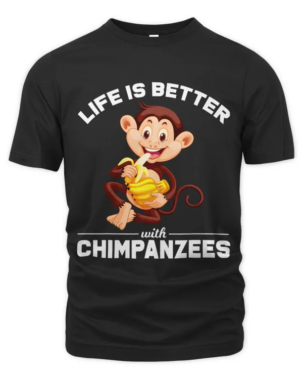 Funny Chimpanzee Banana Monkey Lover