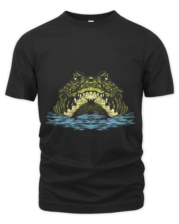 funny crocodile Waiting in water for lovers Alligators