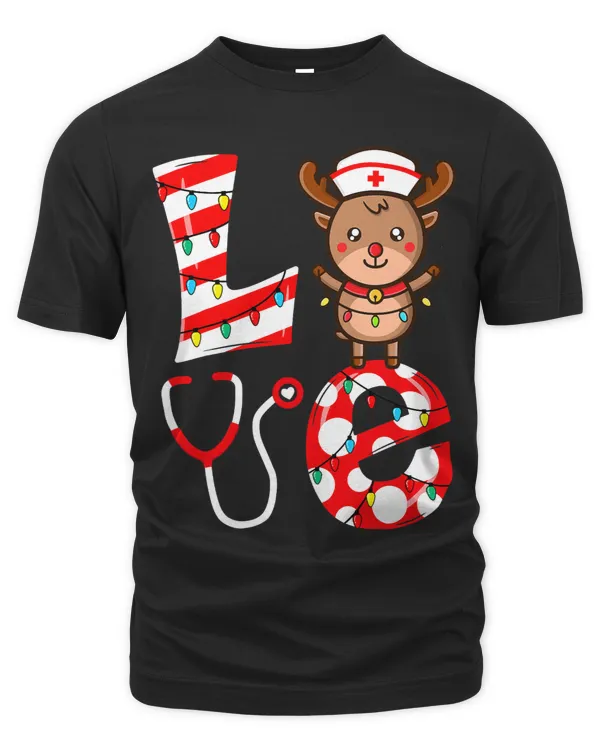 Christmas Nurse Love NICU ER RN Santa Reindeer Nurse Hat Elf