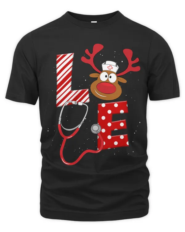 Christmas Nurse Love NICU RN Santa Reindeer Nurse Hat Xmas