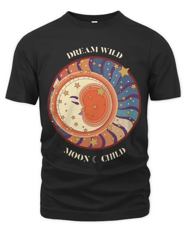 Dream Wild Moon Lovers Fairycore Moon Stars and Rainbow