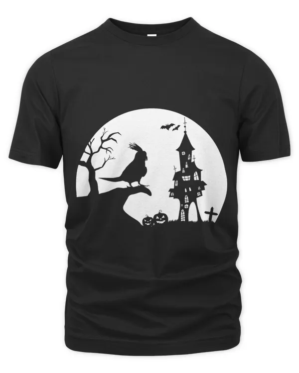 Cockatiel Silhouette Moon Cockatoo Bird Halloween Costume