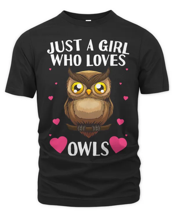 Funny Owl Design For Women Girls Nocturnal Bird Owl Lovers