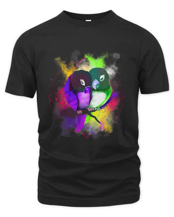 Colorful Parrot Love Couple Animal Lover Cute Gift