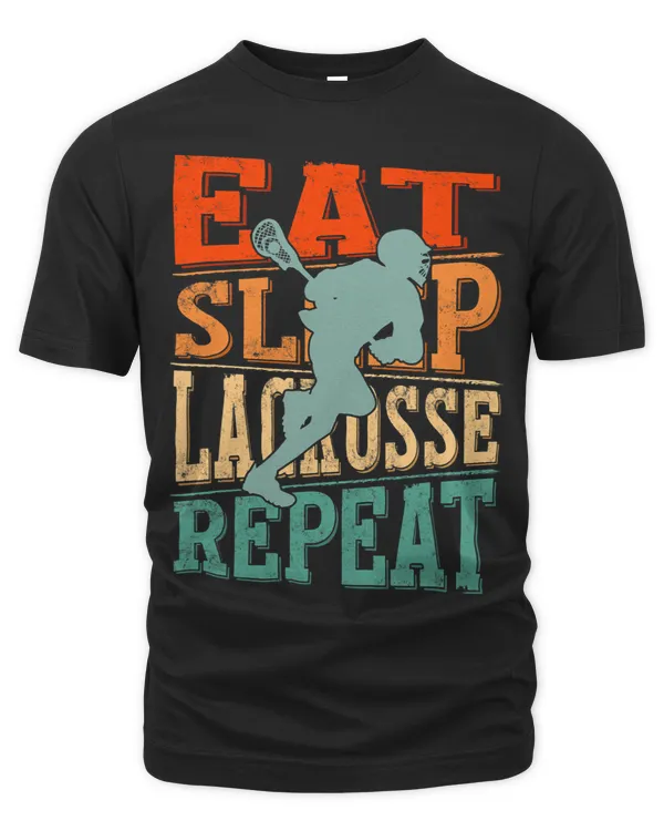 Eat Sleep Lacrosse Repeat Lacrosse Lover Stick Sun