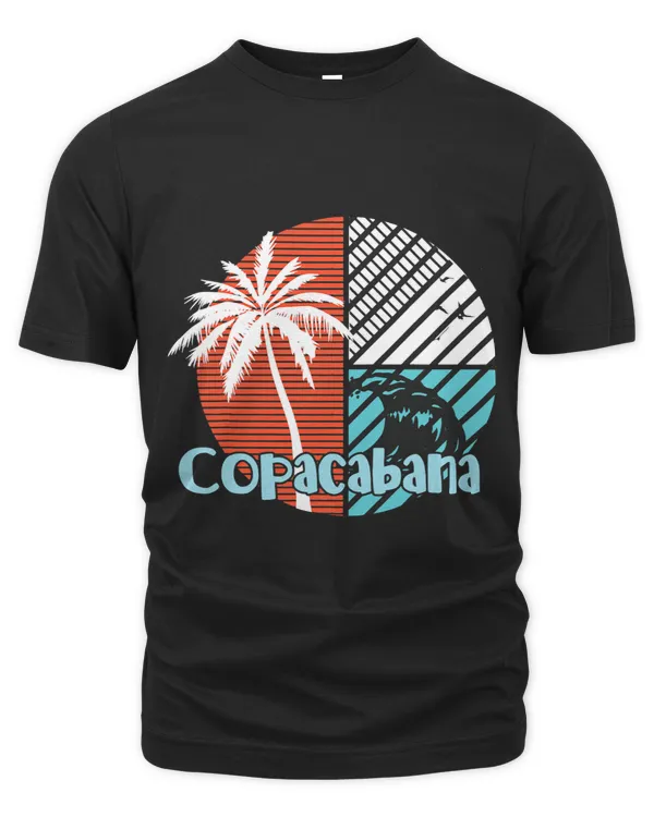 Copacabana Palm Trees Summer Waves Sun Brazil Rio Vacation