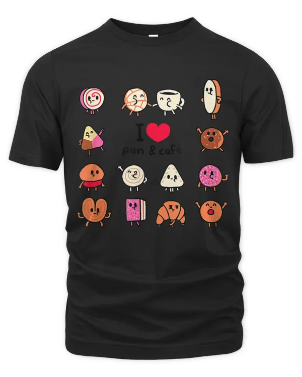 I Love Coffee And Bread T-Shirt