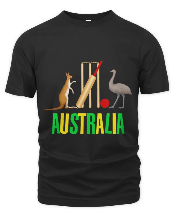 Kangaroo Pet Cricket Fan Australian Cricket Symbol Kangaroo Emu Graphic