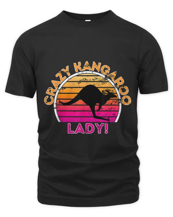 Kangaroo Pet Crazy Kangaroo Lady Funny Retro Kangaroo