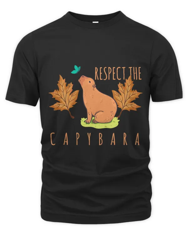 Capybara Pet Funny Animal Cavy Rodent Respect The Capybara Zoo Keepers