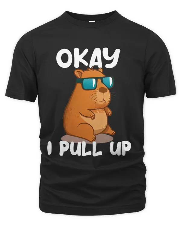 Capybara Mammal Ok I Pull Up Capybara Animal Lover