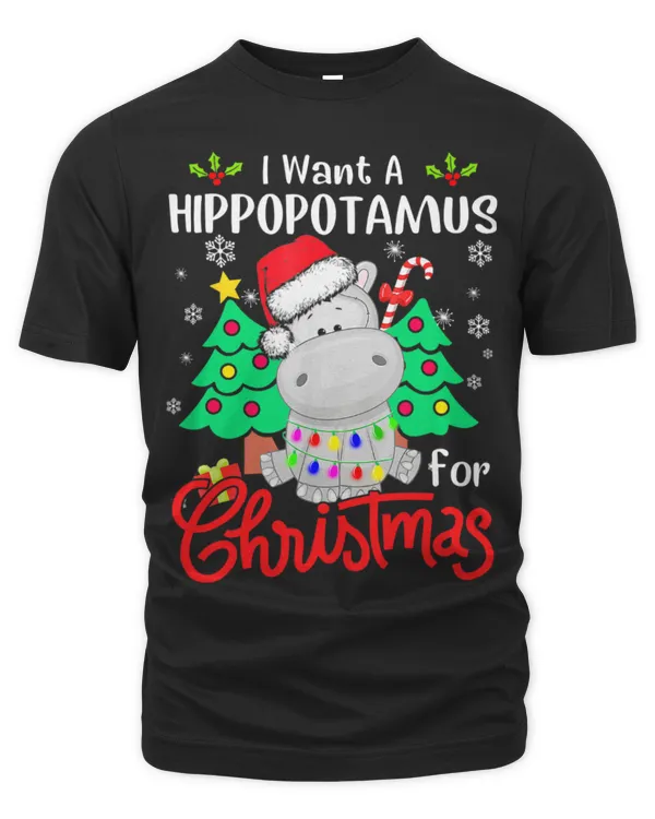Hippo Pet i want a hippopotamus christmas hippo xmas pajamas 2
