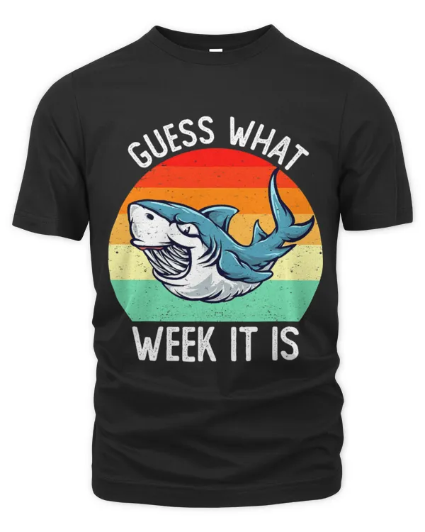 Shark Pet Funny Summer Guess What Week It Is Shark Lovers 2