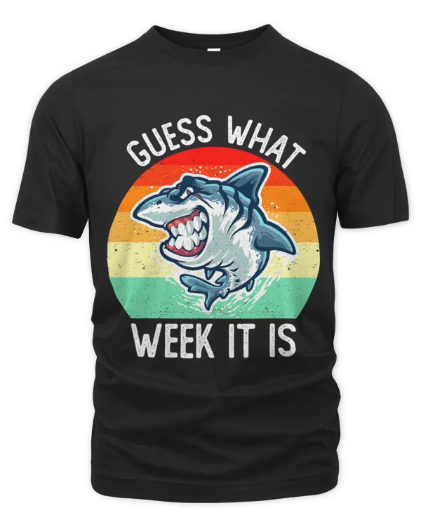 Shark Pet Funny Summer Guess What Week It Is Shark Lovers