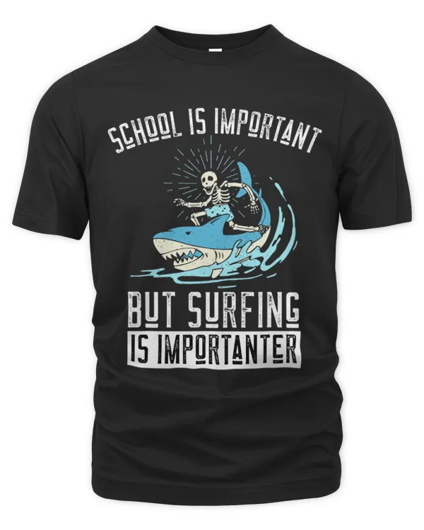 Shark Pet Funny Surfing Shark Surfer Surf Beach