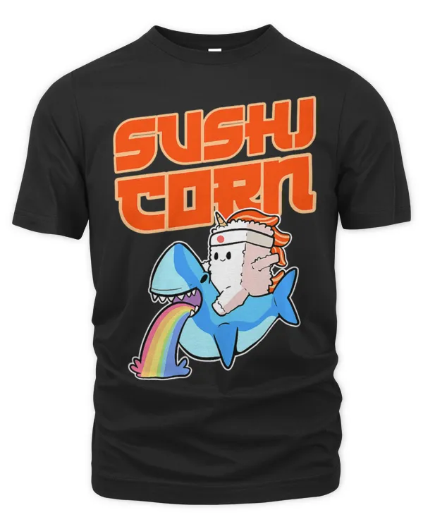 Shark Pet Funny Sushicorn Unicorn Sushi Anime Figure Seafood Shark