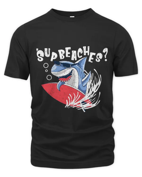 Shark Pet Sup Beaches Funny Shark Summer Beach Lover Meme Vacation