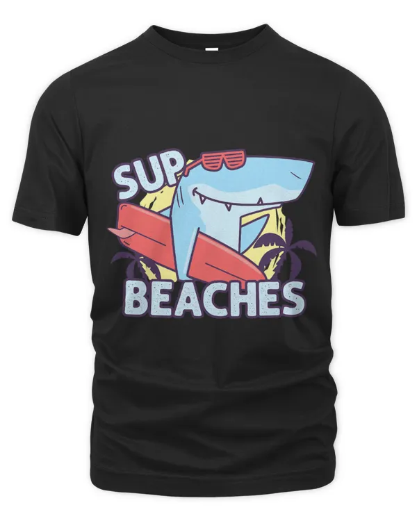 Shark Pet Sup Beaches Retro Surfing Shark Sea Animals Summer Surf Boys